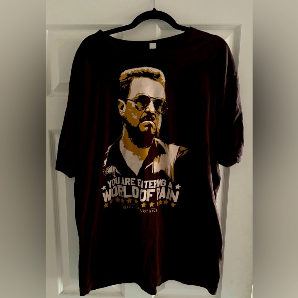 Big Lebowski Graphic T-Shirt 2XL - “You Are Entering a World of Pain” - $38 CAD